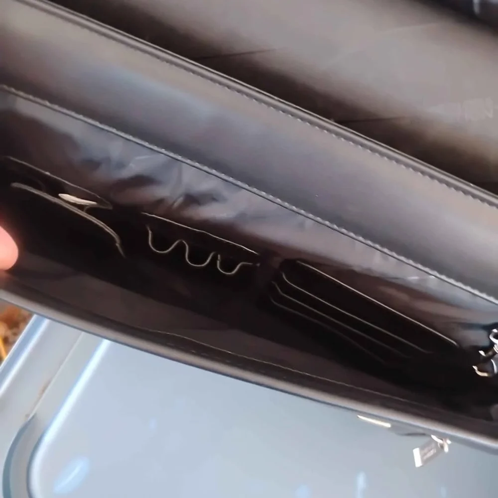 Black Leather Kenneth Cole Laptop Bag